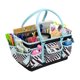 thumbnail image 1 of Everything Mary Teal Geométrico Deluxe Store and Tote - Bolsa organizadora de almacenamiento para manualidades, costura, papel, arte, escritorio, suministros de lona, ​​organización de almacenamiento, 1 of 1