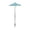 Blue, variant on Adjustable Sun Shade Umbrella for Potted Flowers - 10.2" Mini Garden Parasol Outdoor Cover - Metal Stake Sunblock for Balcony, Patio & Small Plants(Pink)