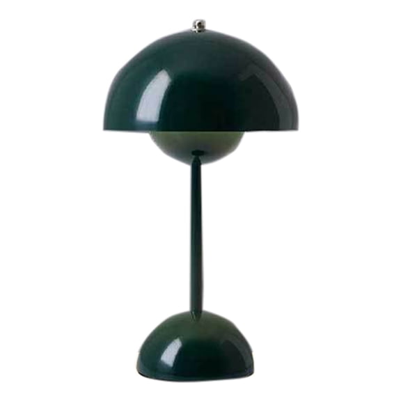 11 Inch Cordless Touch Lamp with Dimmable Settings, 1800mAh Rechargeable Desk Lamp for Nightstands, Mid Century Modern Table Lamp for Bedroom, Living Room, or Dorm Decor (Green)