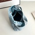 thumbnail image 4 of WeaveCC Woven PU Tote Bag Set Large Capacity Shoulder Handbag with Cosmetic Pouch, 4 of 8