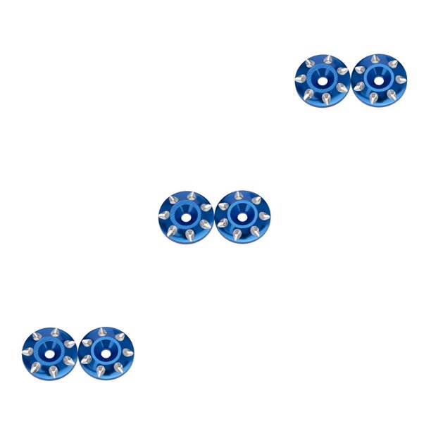 Vogacara 2 piezas 2X RC botones de ala trasera arandela protección trasera espaciador multiusos universal creativo juntas traseras azul oscuro Type1 NO1 Vogacara CBP208598