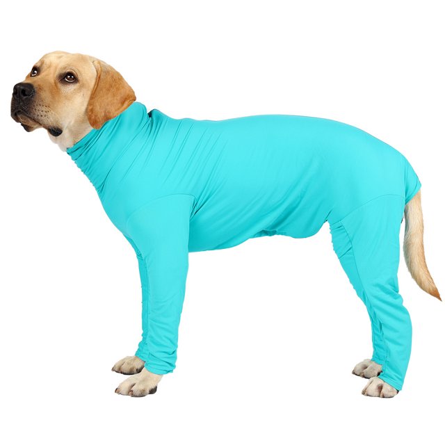 EastVita Pet 4-Legged Clothes Comfortable Breathable Solid Color Home Clothes for Small Medium-Sized Dogs