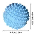 thumbnail image 3 of ​6-Pack Reusable Dryer Balls for Laundry, Plastic Fabric Softener Alternative Reduces Static Wrinkles Drying Time, Eco-Friendly Washing Aid (Blue), 3 of 6