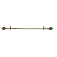 thumbnail image 2 of Bronze/Mahogany Decorative Telescopic Metal Curtain Rod with Contemporary Ultra Durable Polyresin Finials - Adjustable Size: 48" to 86", 2 of 2
