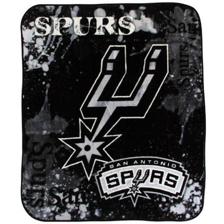 60' Royal Plush Blanket - San Antonio Spurs Dropdown 50'' x 60'' Royal Plush Raschel Blanket - Black - No Size