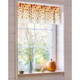 thumbnail image 3 of Fall Valance for Windows Maple Leaves Curtains Valances Thanksgiving Rod Pocket Valance Window Treatments Harvest Autumn Short Curtains for Kitchen Living Room Bedroom Window Decor 1 Panel 54x18 Inch, 3 of 6