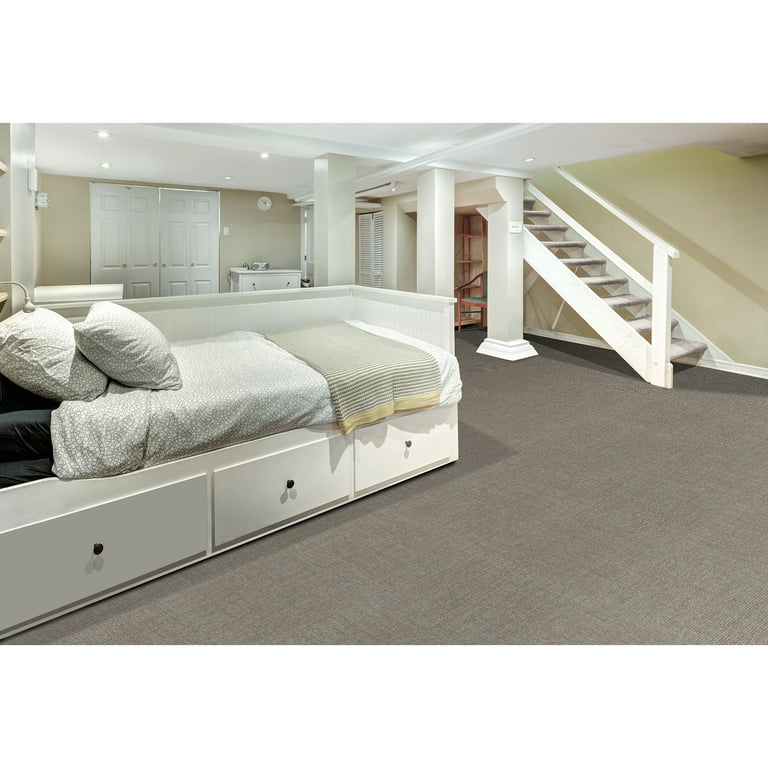 Carrelage Moquette Peel & Stick 20 Pièces 24x24'' Beige – Auto-collant Bricolage