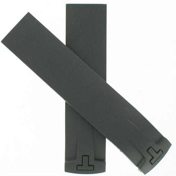 18MM Black Rubber Strap. NO BUCKLE  T610028503