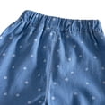 thumbnail image 6 of Otqutp Toddler Girls Wide Leg Cute Print Jeans Baggy Elastic Waist Cropped Denim Pants Kids Y2k Vintage Ankle Length Trouser Clothes, 6 of 8
