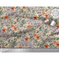 thumbnail image 2 of Soimoi Cotton Duck Fabric Leaves & Wild Flower Floral Fabric Prints by Yard 42 Inch Wide, 2 of 3