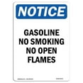 thumbnail image 1 of SignMission OS-NS-A-710-V-13071 7 x 10 Po Panneau de Signalisation OSHA - Essence Non Fumeur Pas de Flammes Nues, 1 of 1