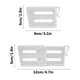 thumbnail image 3 of Cesta de almacenamiento retráctil transparente de 8 x 5 cm para puerta lateral de refrigerador, organizador de plástico blanco para optimización del espacio personalizable, una sola pieza Rkxzt, 3 of 9