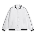 thumbnail image 2 of WIZUTIZ Women's Casual Fashion Baseball Jacket Pocket Long Sleeve Cotton Blend Fall Casual, 2 of 4