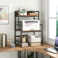 thumbnail image 4 of Costway 3-Tier Microwave Stand with Storage Shelves Heavy-Duty Metal Frame Rack Organizer, 4 of 10