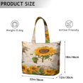 thumbnail image 5 of Sunflower Floral Butterfly Print Duffel Boho Travel Bag, Lightweight, , Multipurpose Weekender, 5 of 5