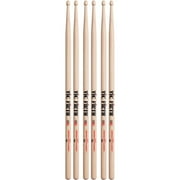 Angle View: Vic Firth 3-Pair American Classic Hickory Drumsticks Wood 8D