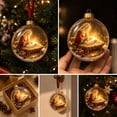 thumbnail image 5 of Lighted Christmas Ball Ornaments Battery Operated LED Glowing Xmas Tree Baubles For Holiday Window Ceiling Decor, 5 of 8