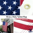 thumbnail image 3 of American Flag 3x5 ft Embroidered Outdoor USA Heavy Duty Flags Durable Double Stitched UV Protected, 3 of 6