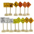 thumbnail image 1 of Attatoy Toy Juego de señales de tráfico para construcción de carreteras de madera; Señales de tráfico Coches de juguete pequeños y otros vehículos fundidos a presión y coches y juguetes de madera, 1 of 5