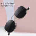 thumbnail image 3 of High quality Polarized Hexagon Sunglasses for Women Men Polygon Square Sun Glas, 3 of 5