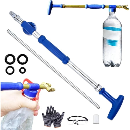 Garden Manual Sprayer Double Head Manual Push-Pull Pump Garden Spray Gardens Drink Bottle Sprayer for Home Gardens Watering Compatible with Most Beverage Bottles(Stainless Steel-1 Nozzle)