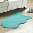 thumbnail image 6 of Home Soft Things Heavy Faux Fur Rug - Blue Turqoise - 24" x 36", 6 of 8