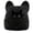 Black, variant on Womens Cat Ear Beanie Cute Knit Hat with Cat Embroidery Warm Soft Cozy Winter Hat