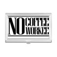 thumbnail image 1 of No Coffee No Workee Quote Business Card Holder Case Pocket Box Wallet, 1 of 3