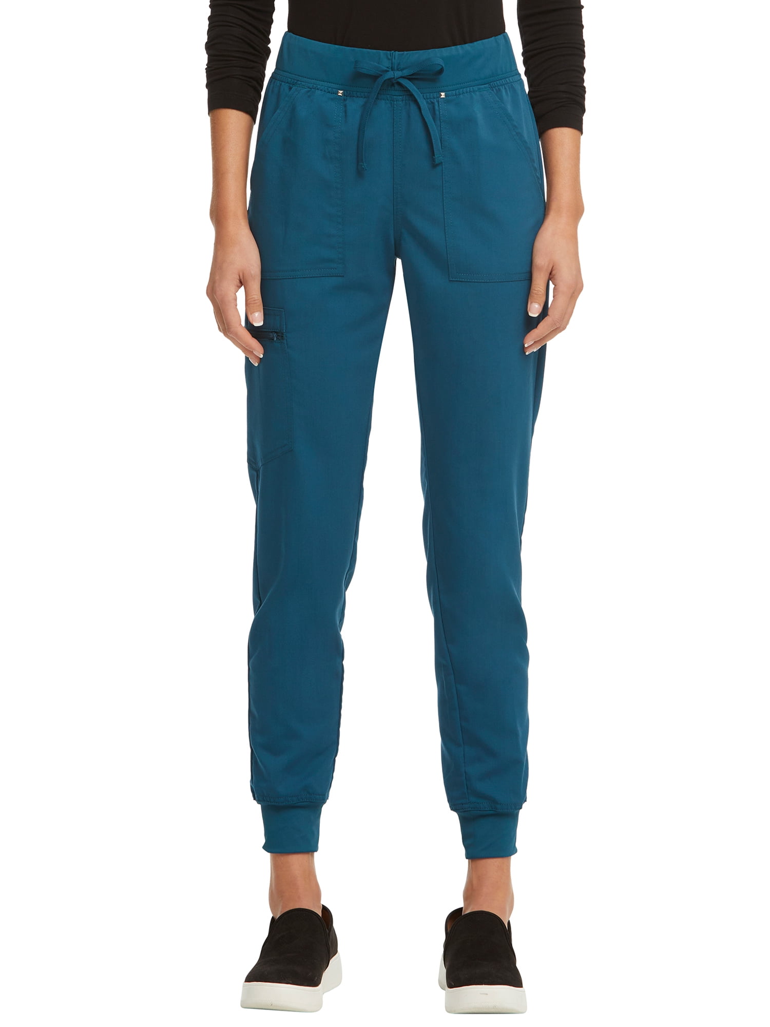 Scrubstar Women's Ultimate Stretch Twill Yoga Drawstring Cargo Jogger