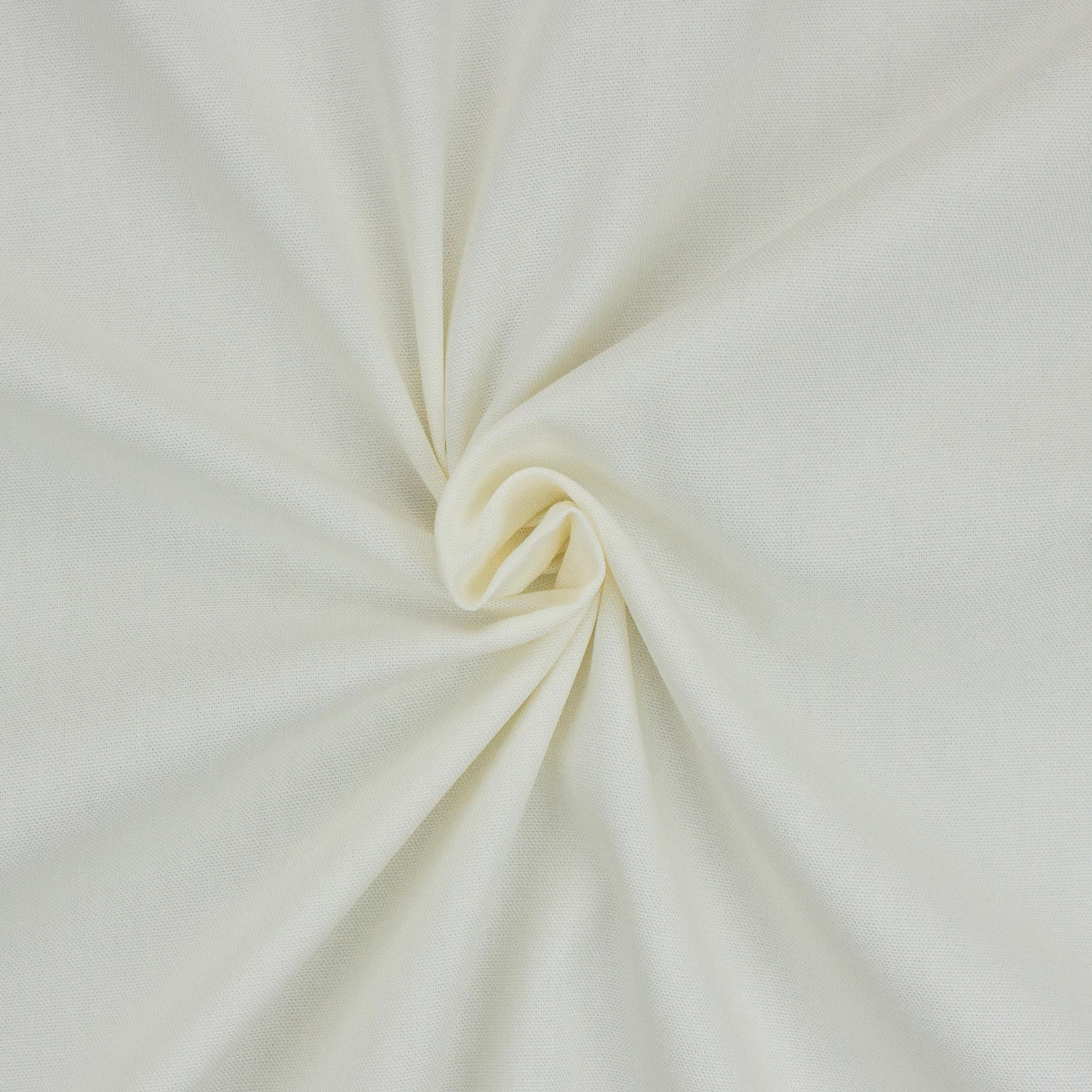 Choice Fabrics Supreme Solids, White Fabric 1 Yard