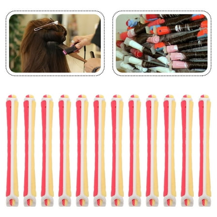 LOLIPPYY 12pcs Short Hair Curlers High Temperature Rollers for Women Home Use Styling