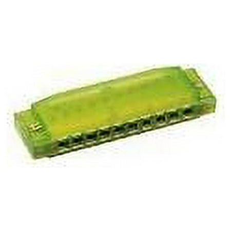 clearly colorful translucent harmonica, green