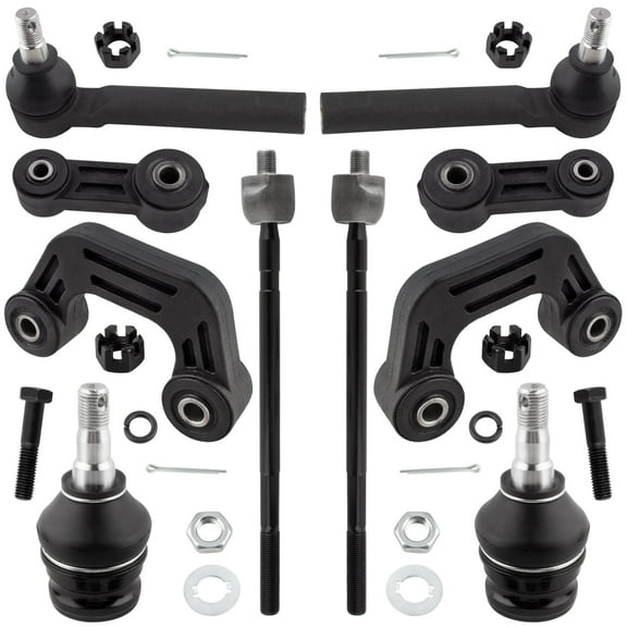 BOXI (Set of 10) Front Sway Bar End Links   Front Lower Ball Joints   Tie Rod Ends fit for Subaru Impreza 2002-2003 Wagon Only/Replaces K9513 K80693 K80875 ES3712 EV800361