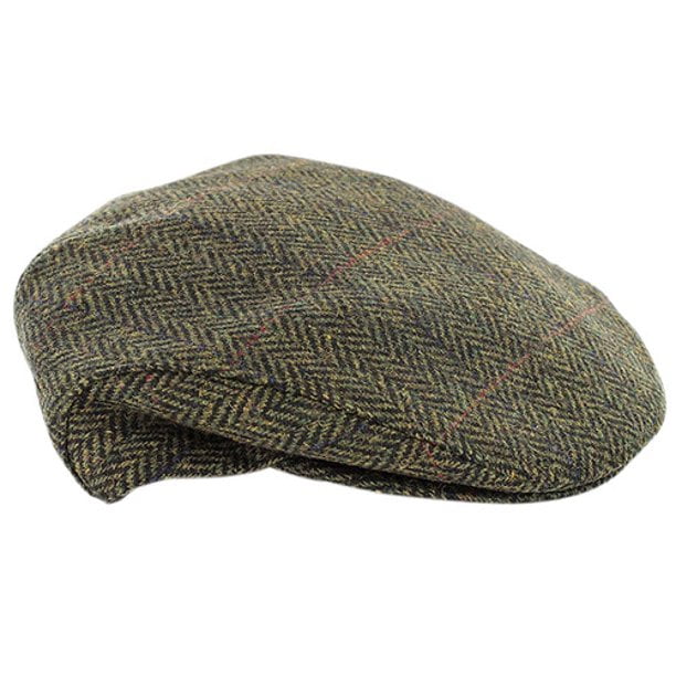 Mucros Weavers Men's 100% Wool Tweed Flat Kerry Flat Cap Made in Ireland