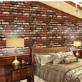 thumbnail image 3 of Clearance!Eguiwyn 3D Wall Paper Brick Stone Rustic Effect Self-Adhesive Wall Sticker Home Decor Wallpaper Peel And Stick Wall Art for Living Room Wall Decor, 3 of 4