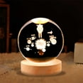 thumbnail image 4 of Tignapoo 3D Solar System Crystal Ball Night Light with Wooden Base, USB-Powered Astronomy Decor for Kids' Room, Unique Gift for Holidays & Home Decor, 4 of 6