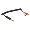 thumbnail image 1 of Cable 2RCA Hembra A Macho De 6,35 Mm, Reduce La Pérdida De Señal Adaptador 2RCA Hembra A Macho De 6,35 Mm Transmisión Estable Para Multimedia Para Reproductor De DVD Octpeak 6.35mm to RCA Y Splitter Adapter Cable, 1 of 8