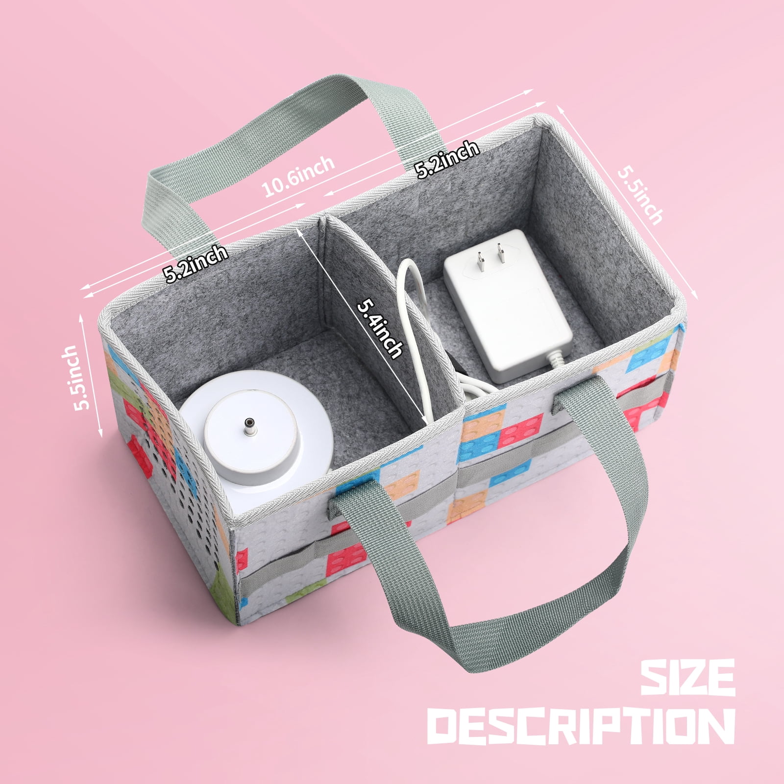 AYAOQIANG Carrying Case for Tonies Starter Set Storage Bag for Tonies Figurine Felt Cloth Musical Toy Folding Bag for Kids Toniebox Accessories Travel Carrying Bag with Handle for Toniebox