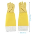 thumbnail image 4 of Clearance! Nomeni Beekeeping Socks Keeping Goatskin Gloves Sleeves Long Beekeeping Beekeeper with Vented Other Gardening Yellow, 4 of 5