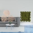thumbnail image 2 of Reloj de pared cuadrado con diseño creativo de hojas de palma, adorno de madera, arte de pared tropical de la selva, silencioso y preciso, decoración, 2 of 8