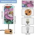 thumbnail image 2 of Touch-Control 3-Color Desk Lamp with Plug – Energy-Saving LED + 3 Simultaneous Charging Ports Halftone Print, 2 of 8