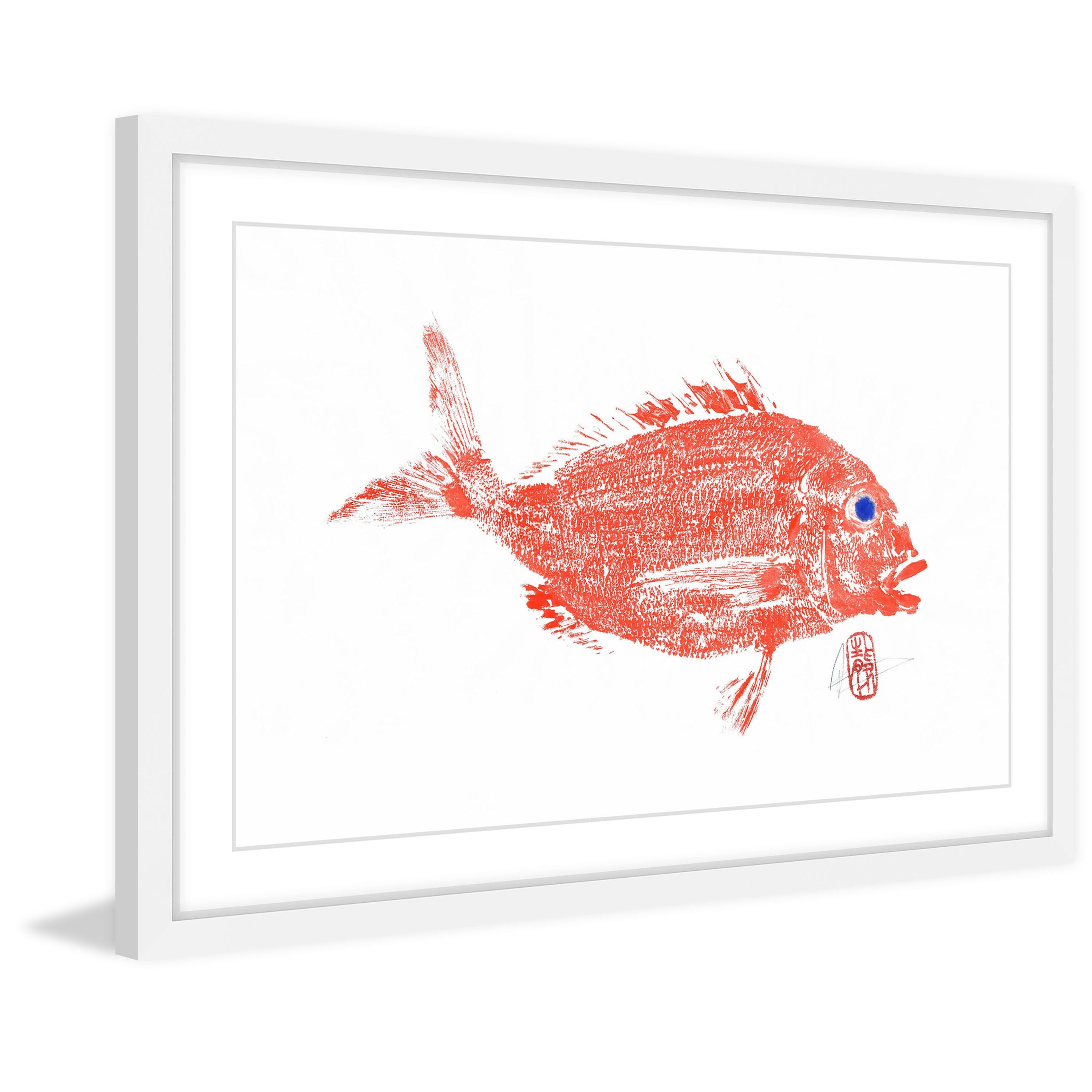 "Red Snapper" Framed Painting Print