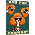 thumbnail image 1 of Metal Sign Poodle Are You Pooping Sign Vintage Funny Sign Retro Aluminum Tin Signs For Home Farm Garden Bar Bathroom Kitchen 12x16 Inches, 1 of 5