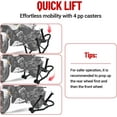 thumbnail image 5 of Motorcycle Rear Wheel Stand with U Fork Swingarm Spool - 850 lbs Capacity Lift Jack Compatible with Multiple Brands, 5 of 5