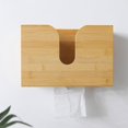thumbnail image 1 of Caja de papel para colgar en la pared del inodoro de madera de bambú natural-29 * 11.5 * 19 cm Adepaton LL-0250, 1 of 5