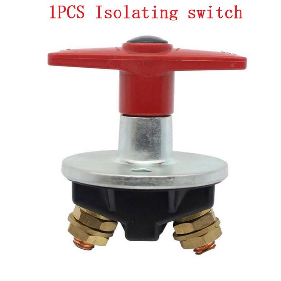 Heavy Duty 1000 Amp Fixed Key Battery Isolator Cut Off Kill Switch 12V / 24V Copper Nut Smile Home