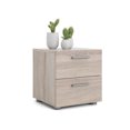 Tvilum Loft 2 Drawer Nightstand, Truffle