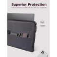 thumbnail image 5 of Lenovo Urban - Funda de 14 pulgadas para portátil, portátil, tableta, resistente al agua, compartimentos acolchados, almacenamiento de accesorios con cierre, esquinas de goma reforzadas, mang, 5 of 5