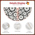 thumbnail image 5 of Halloween Christmas Tree Skirt - Vintage Bike wheel Pattern 30 Inches Christmas Tree Skirt for Halloween Holiday Indoor Home Christmas Tree Decorations with Three Ribbons, 5 of 7