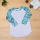 thumbnail image 3 of Gibobby Playera De Algodón La manga larga de los niños imprimió el sentido del diseño simple de la ropa del hombro del enchufe durante 3 a 10 meses （Verde， 5Años), 3 of 4